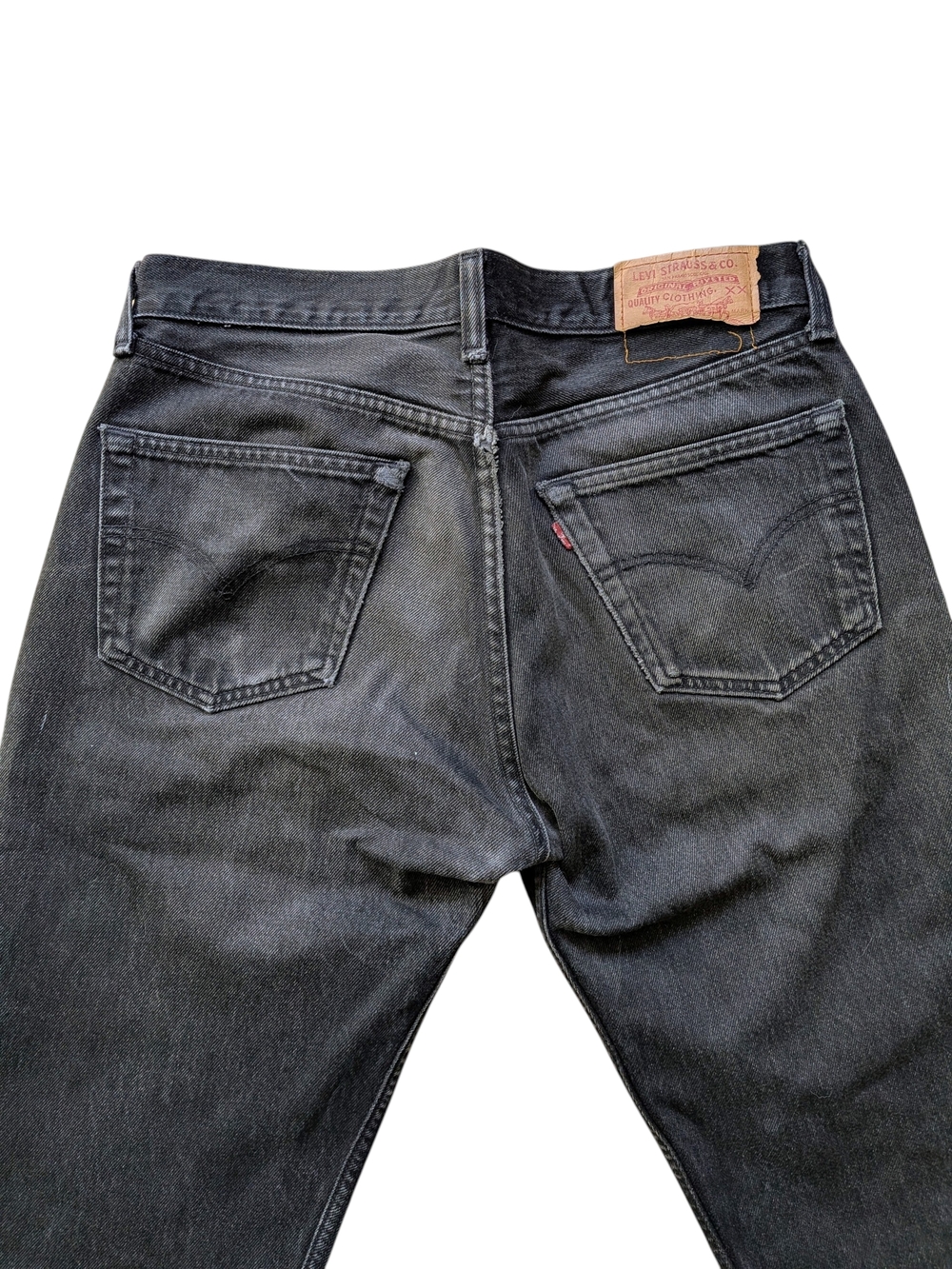 Levis Vintage 501s Natural Faded Wash Mens Straight Fit Jeans Distressed 90s